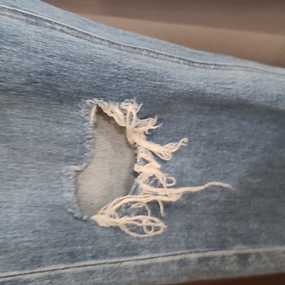 Volcom Womens?Jeans Stoned Straight High Rise Ankle Raw Hem Distressed Sz 28 EUC - Picture 4 of 15